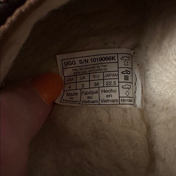 UGG Tasman- Brown Suede Slip-Ons with Embellished Trim - Picture 5 of 5